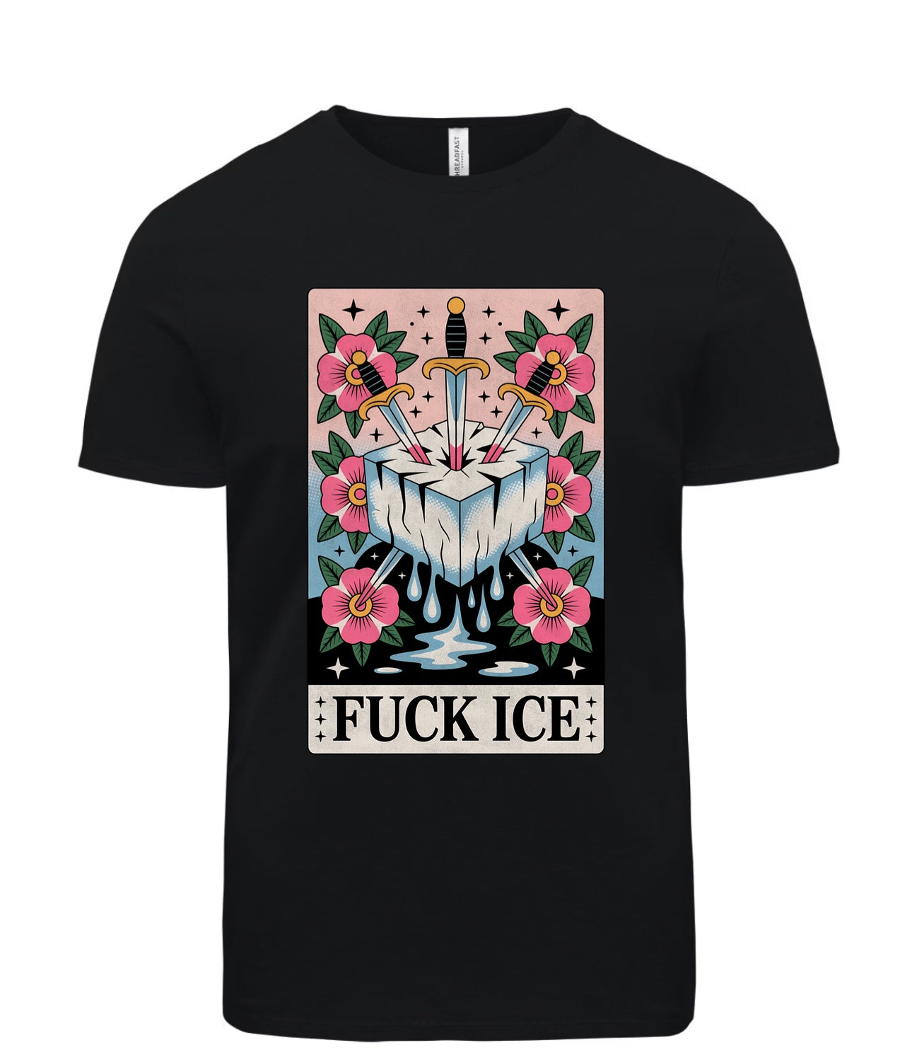 Fuck ICE tarot tee