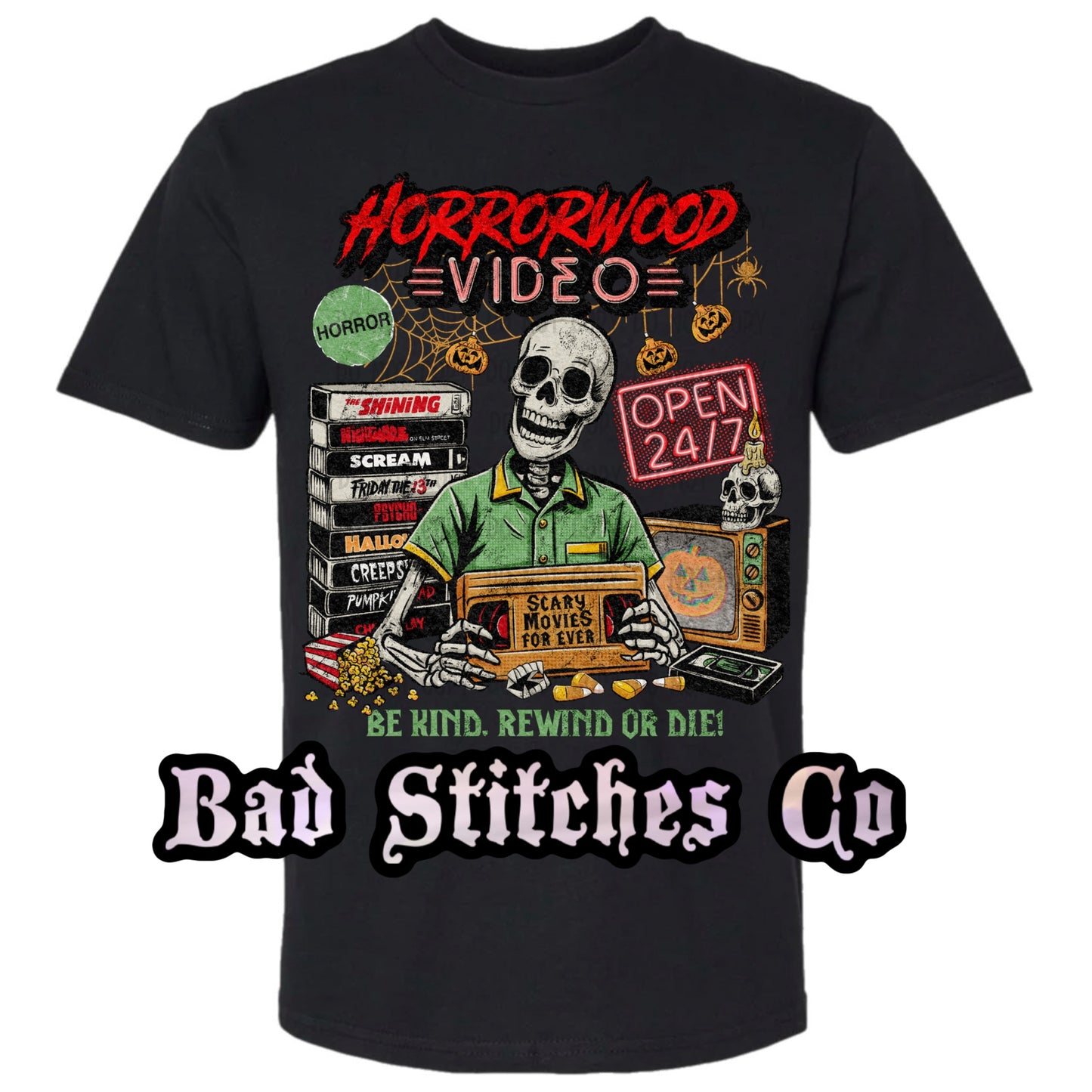 Horror movie tee