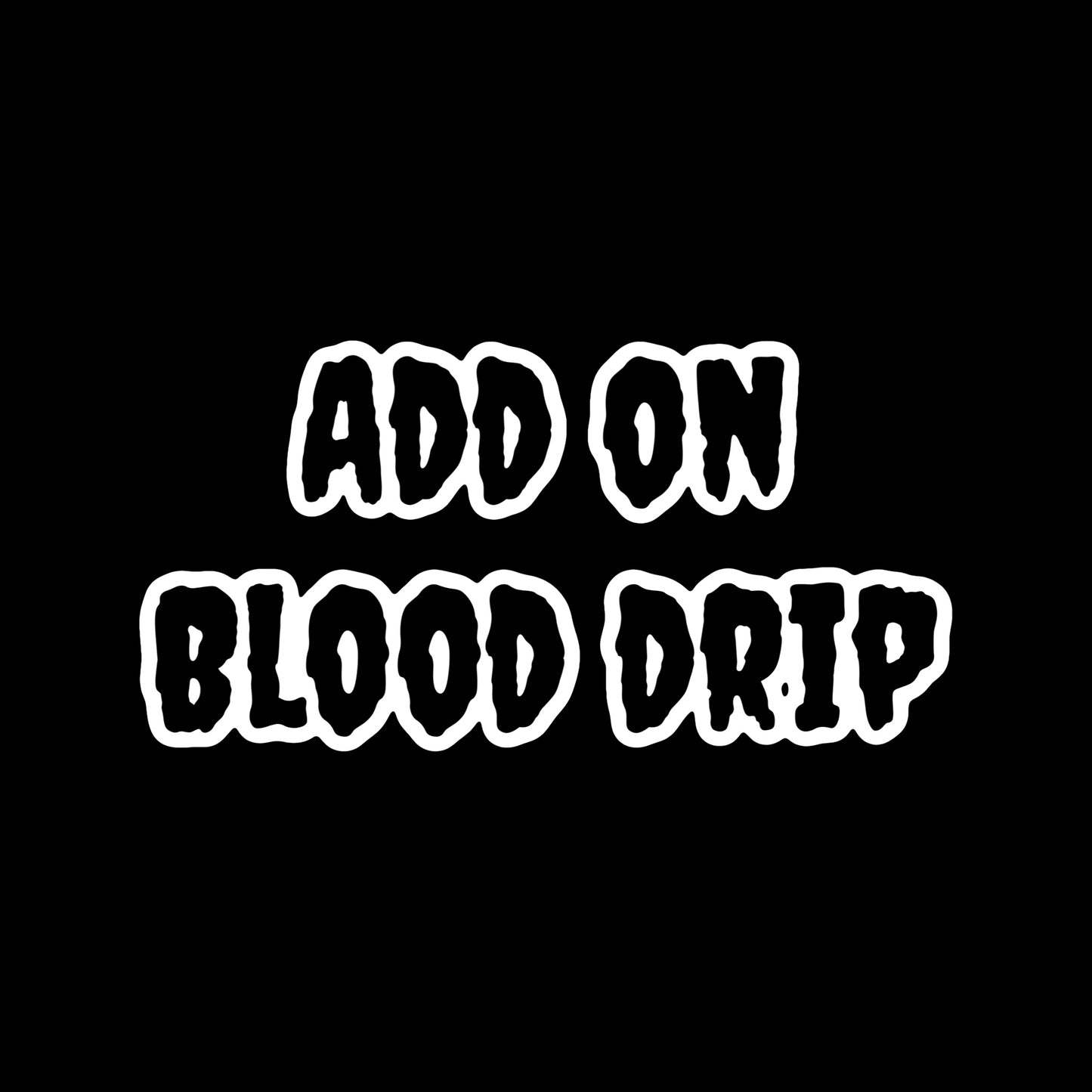 Add on blood drip heart bag