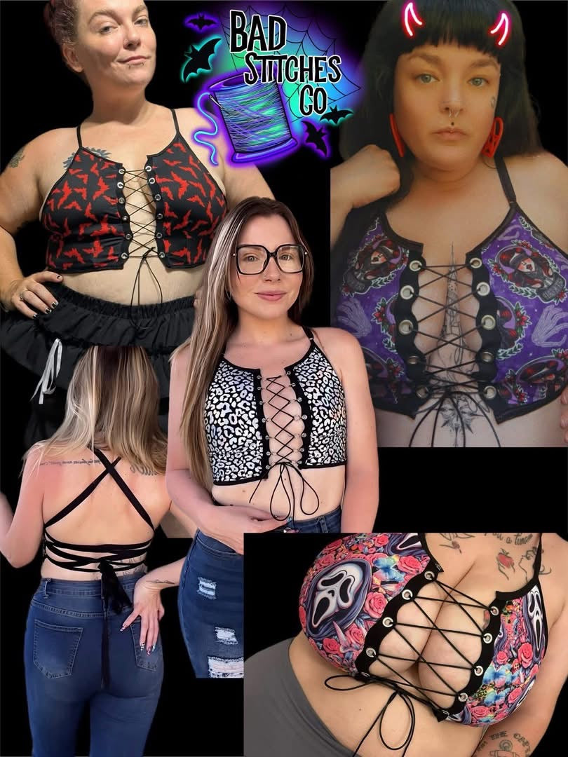 Custom print tie top
