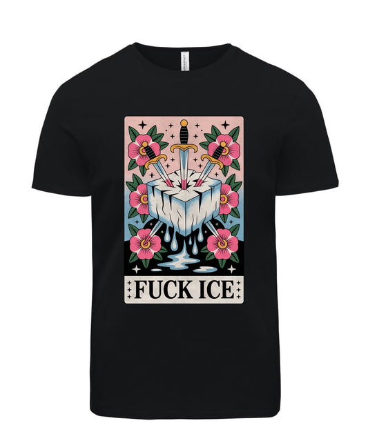 Fuck ICE tarot tee