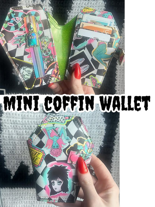 Mystery coffin bifold wallet