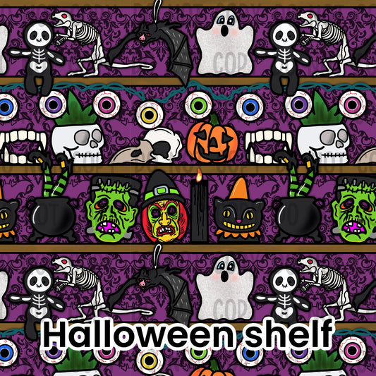 Halloween shelf