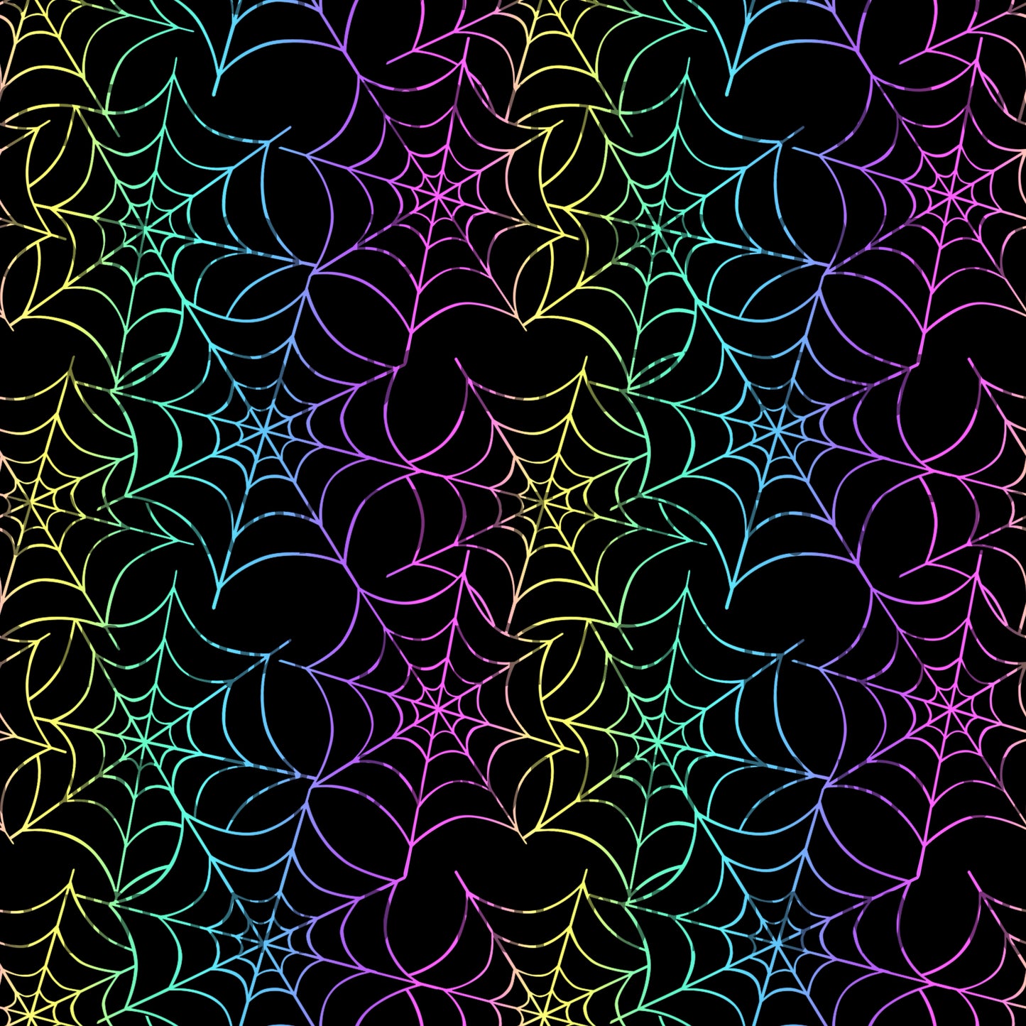 Rainbow spiderweb