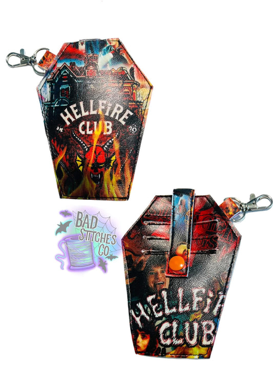 Mystery print mini coffin wallet