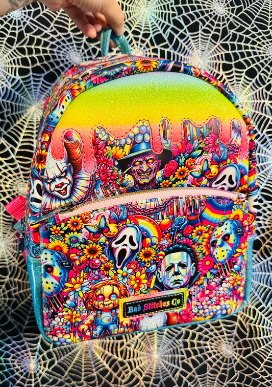 Rainbow horror backpack