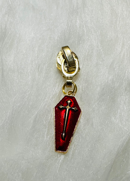 Red coffin pull
