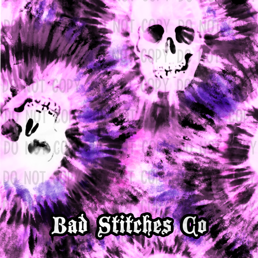 Skull tie dye