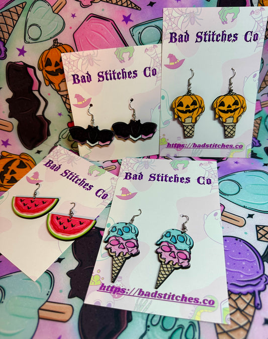 Spooky ice cream blanks