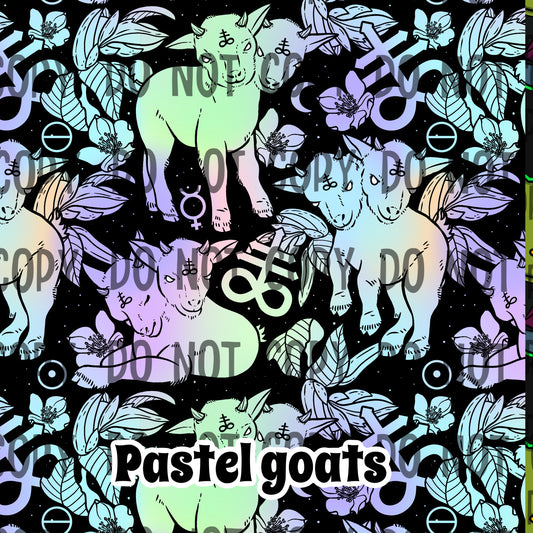 Pastel goats