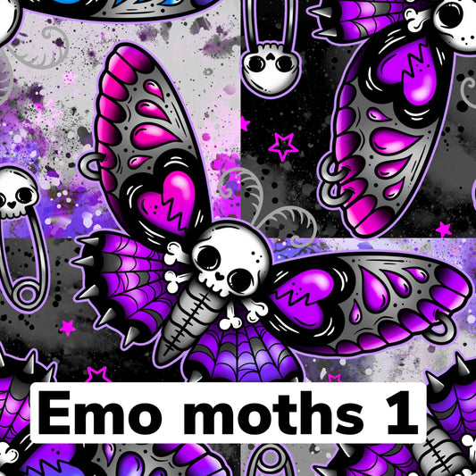 Emo moths purple