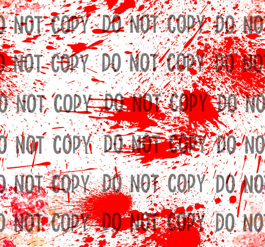 White blood splatter