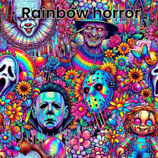 Rainbow Horror Canvas