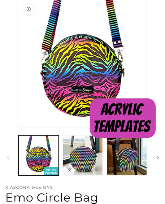 Emo Circle Bag Templates