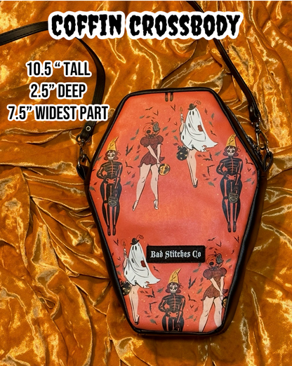 Coffin crossbody bag