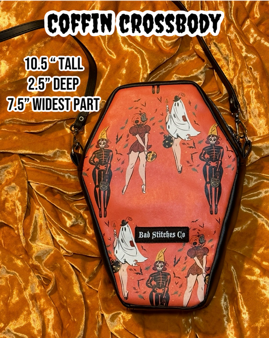 Coffin crossbody bag