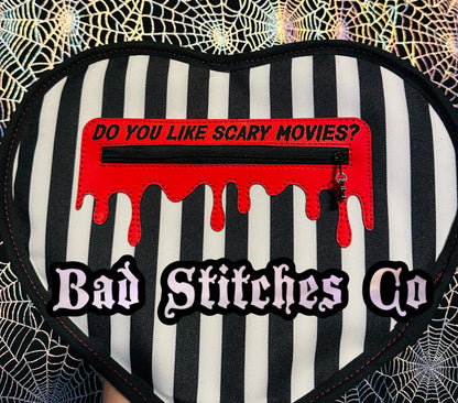 Blood drip Zipper overlay
