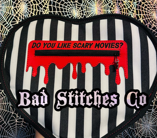 Blood drip Zipper overlay