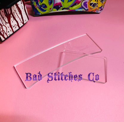 Claw Clip Acrylic template set