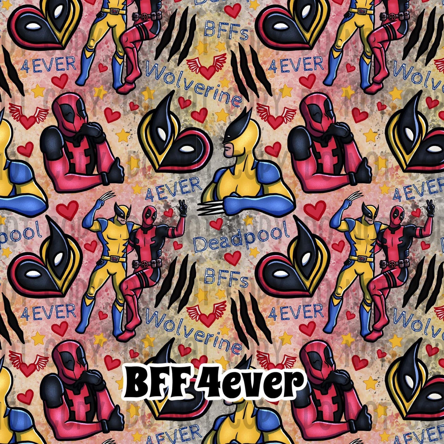 BFF forever cotton woven