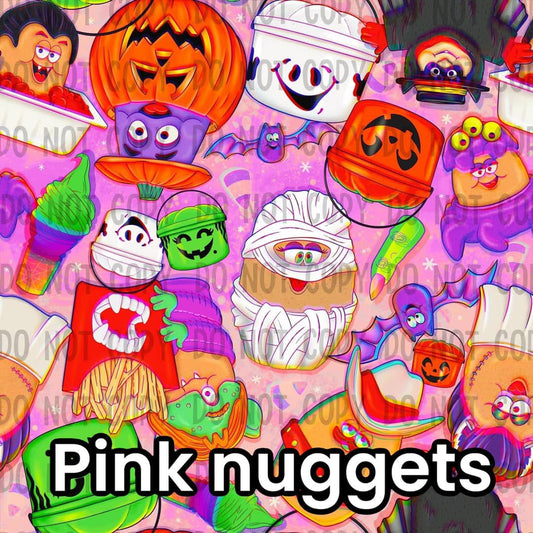 Pink nuggets Cotton Woven