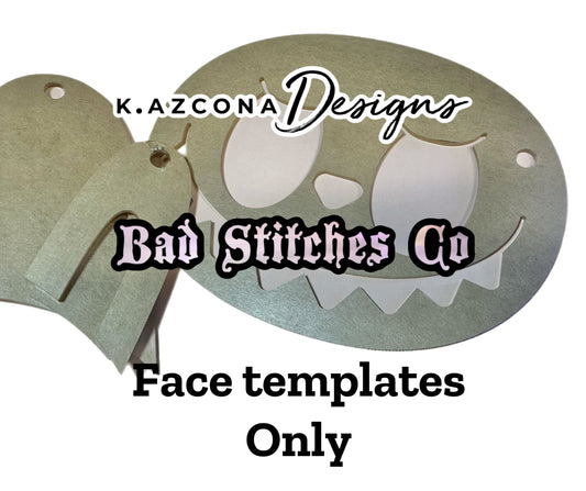 Emo Circle monster face  template