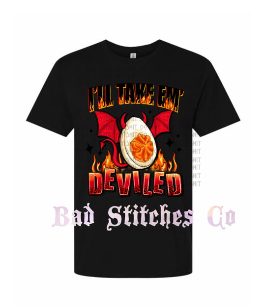 Deviled egg tee