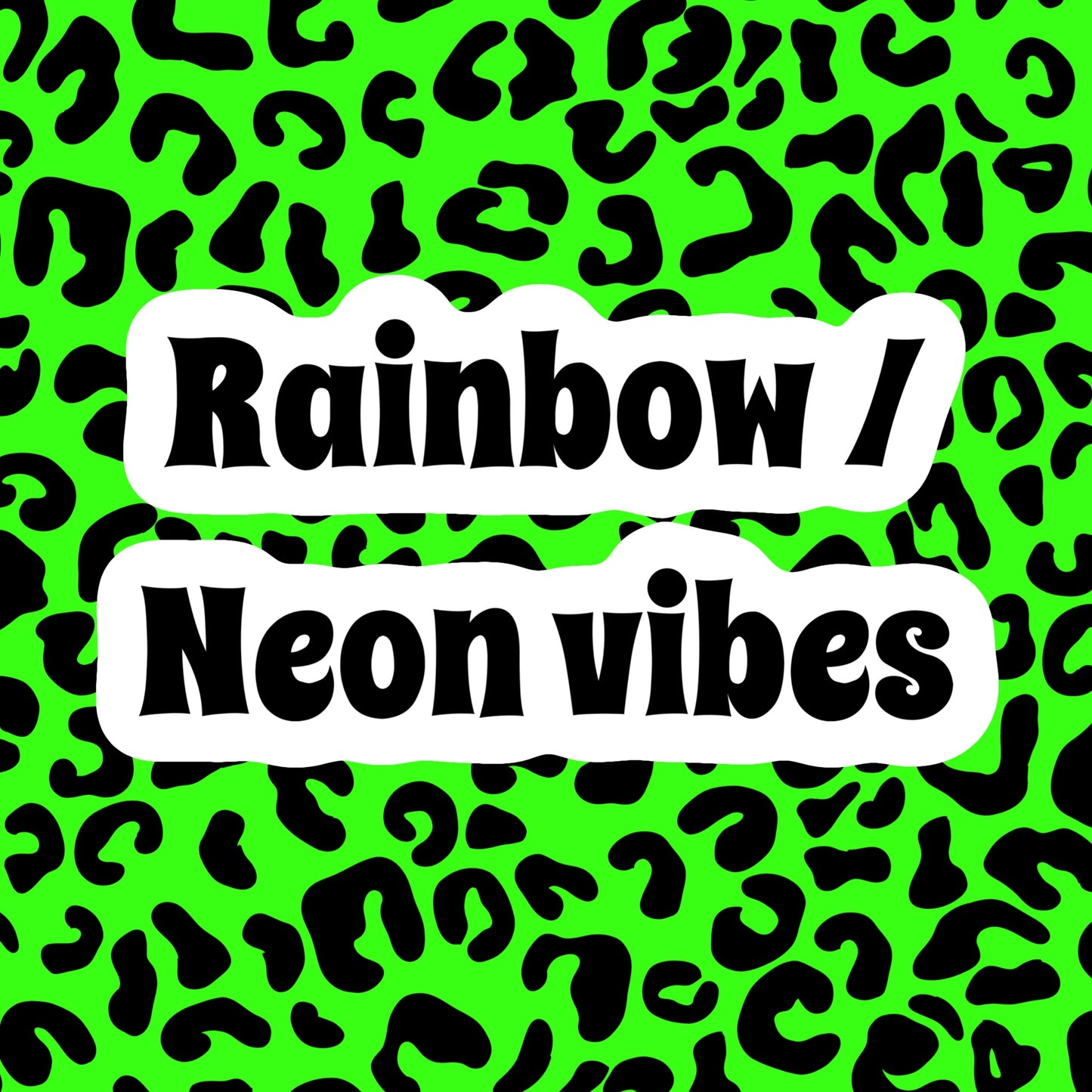 Rainbow /neon vibes mystery