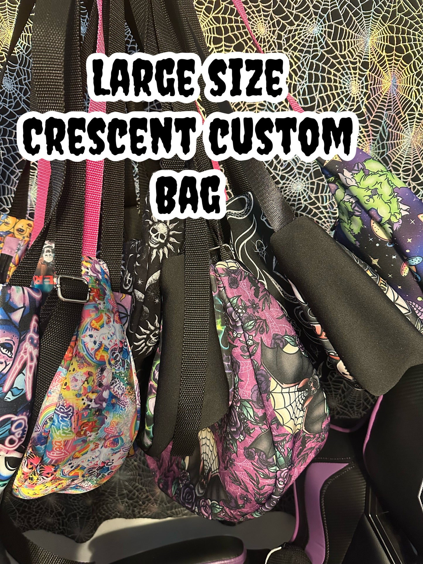 Large Crecent custom bag