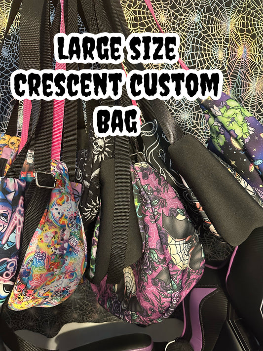 Large Crecent custom bag