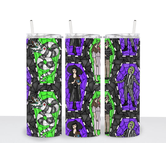 BJ stain glass tumbler 20 oz