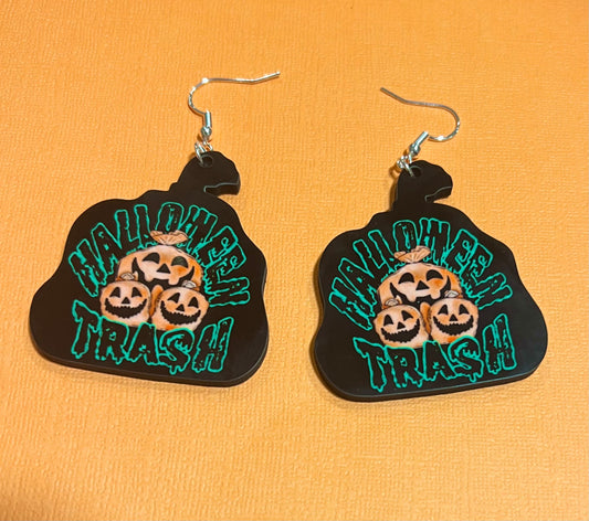 Halloween trash  Earrings