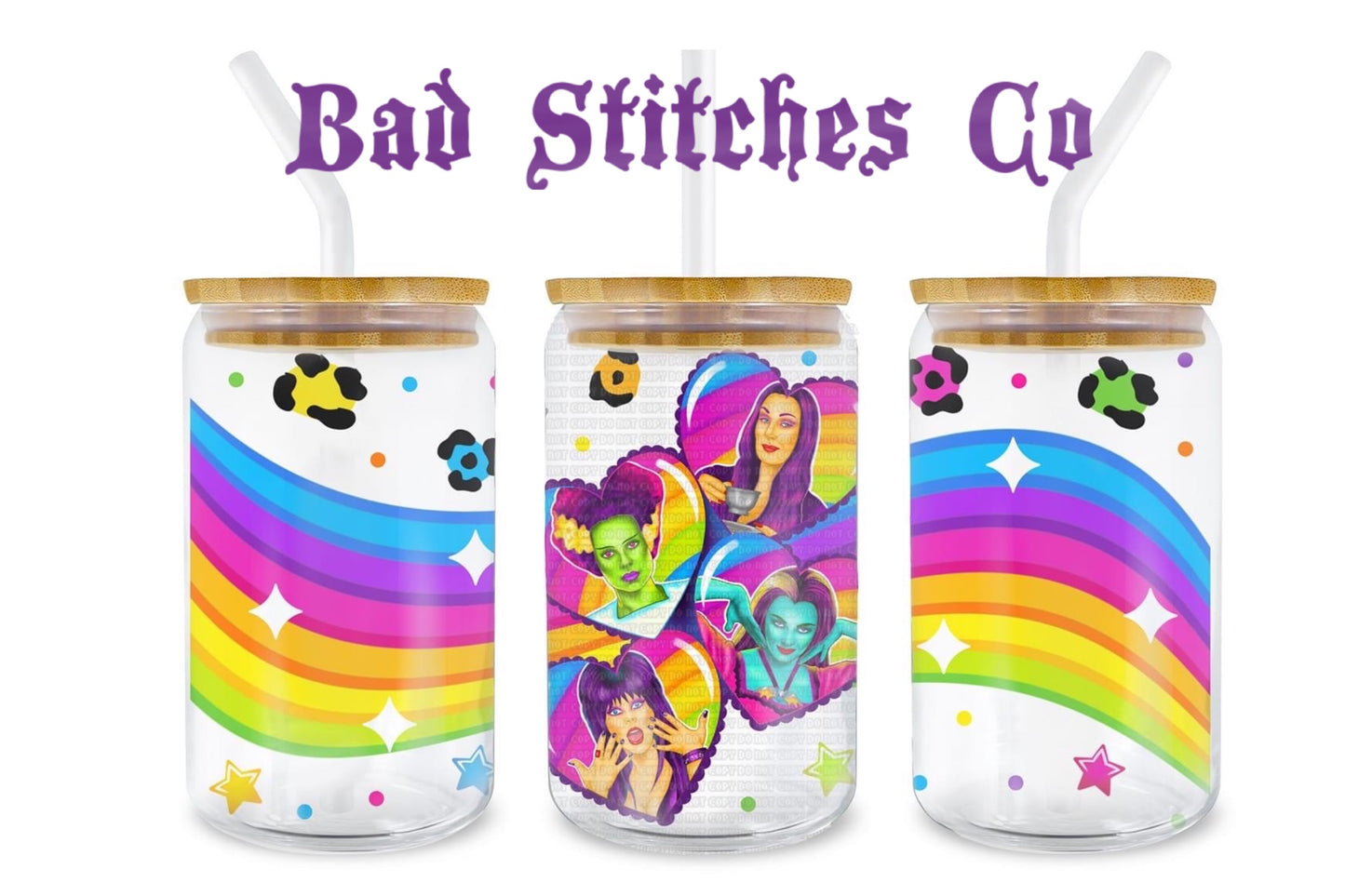 Ghouls glass tumbler 16oz