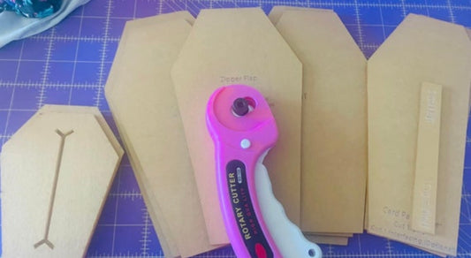 Coffin Wallet template set